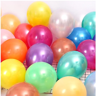 Bong bóng nhũ trang trí sinh nhật, sự kiện,...