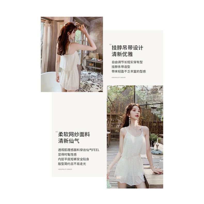 Bộ Đồ Bơi Một Mảnh Phối Ren Phong Cách Thời Trang Mới Dành Cho Nữ