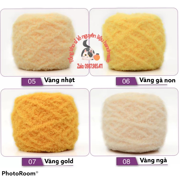 LEN BÔNG XÙ 100GRAM/CUỘN