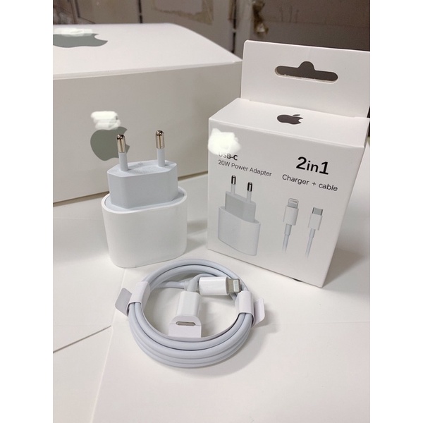 (PD 20W)(BH 12 tháng) Sạc Nhanh PD 20W USB-C To (Hỗ Trợ Công Suất Tối Đa IP12,13),Cáp Sạc Nhanh + Củ Sạc Nhanh