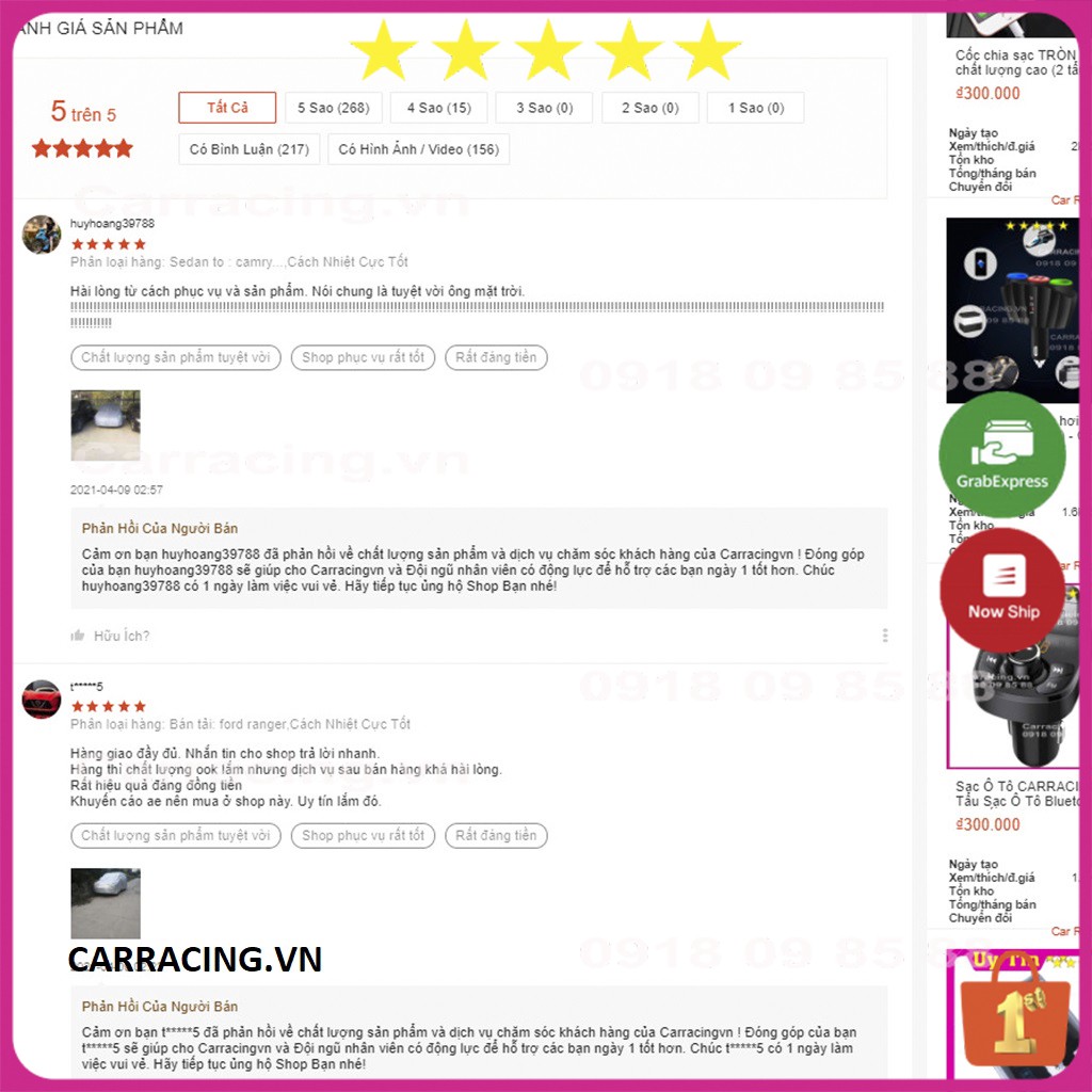 Bạt Phủ Xe Ô Tô CARRACING  VA03 Bạt Phủ Ô Tô Chống Nắng 3 Lớp Cao Cấp 🌦️Nắng mưa bụi bẩn🌦️ 4 , 5 chỗ , 7 chỗ , bán tải | BigBuy360 - bigbuy360.vn