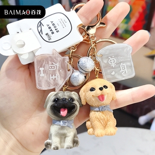 Móc khóa hình chú chó hoạt hình dễ thương