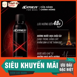 Nhập AFFINS20K [Giảm ngay 20K đơn từ 99K]Combo 3 Xịt khử mùi X-Men for Boss Intense 150ml/chai - THANHQUI SHOP TV