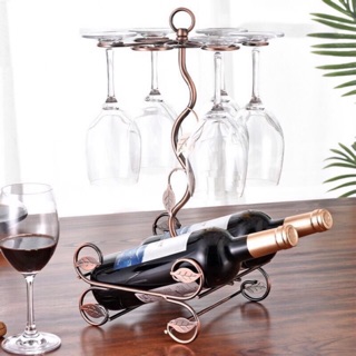 Giá Treo Ly Và Để Chai Rượu Vang LynhDecor Loại 6 Ly NT031A