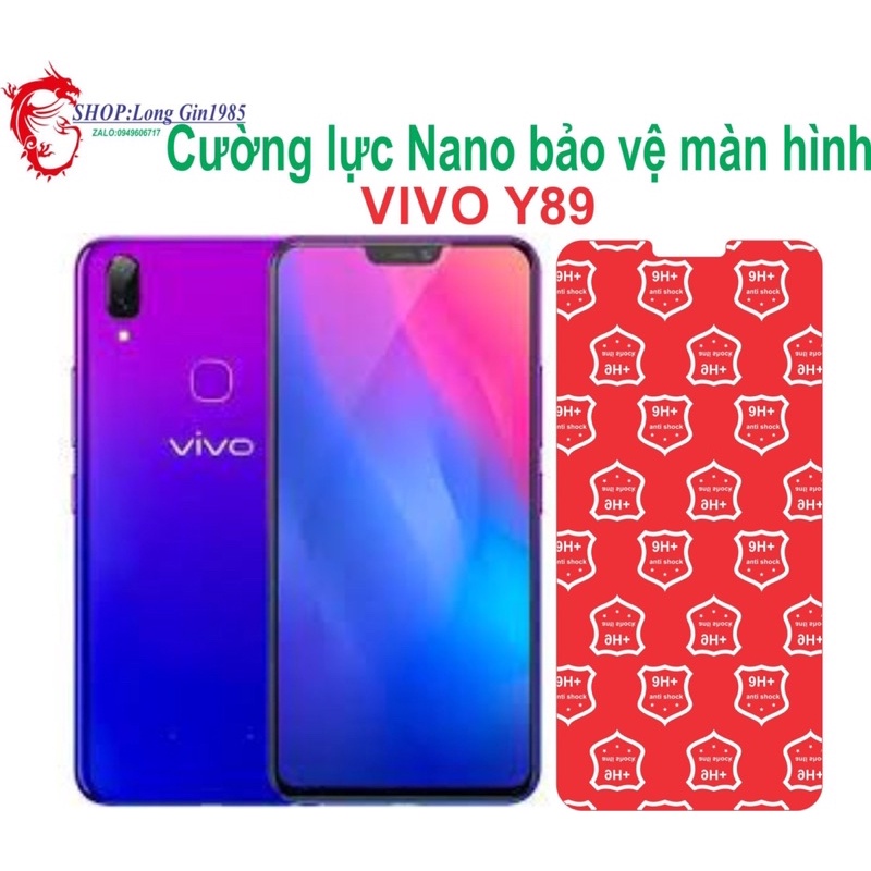 Vivo Y98 Cường lực Nano chống va đập chống trầy xước tốt