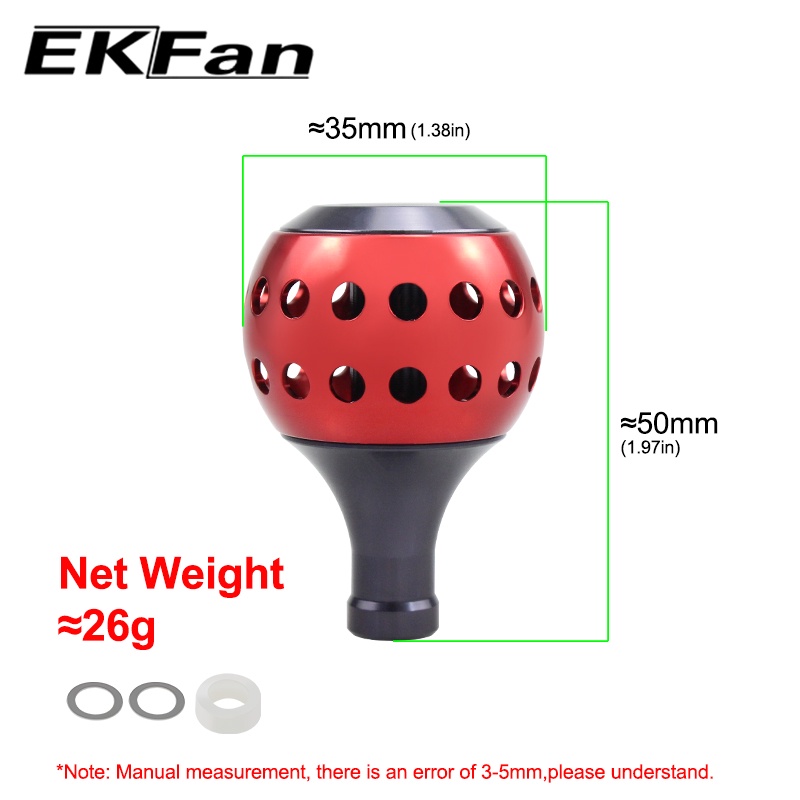 SHIMANO DAIWA Tay Quay Máy Câu Cá Đường Kính 35MM Bằng Hợp Kim Nhôm