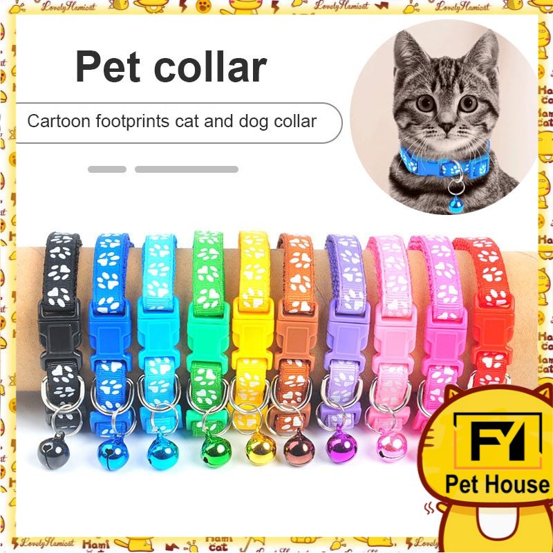 Vòng Cổ Nhiều Màu Sắc Có Lục Lạc Với Khóa Có Thể Điều Chỉnh Cho Mèo Và Chó Nhỏ