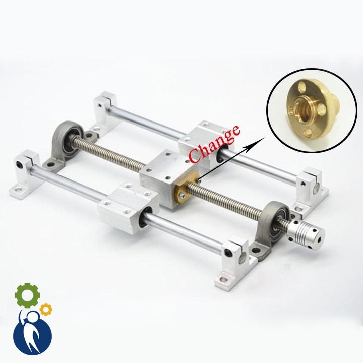 Thanh Vít Me Bước 8 đường kính thanh 8mm