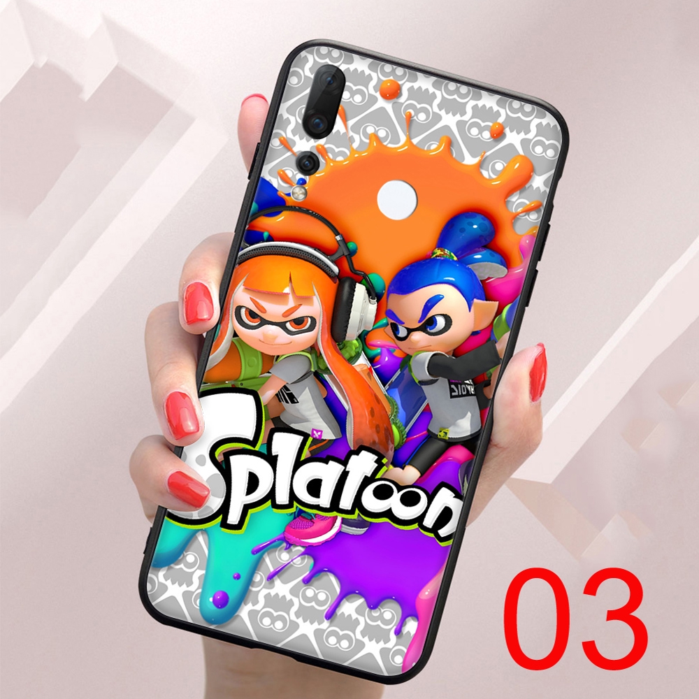Ốp Điện Thoại Mềm Viền Đen Hình Splatoon 1 Cho Huawei Nova 2 2i 3 3i 4 4e 5i 5t 7 Se Lite