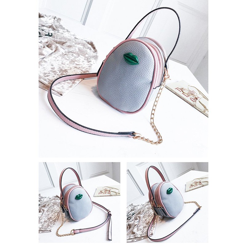 Túi Đeo Vai Mini Bằng Da Mềm Thiết Kế Đơn Giản