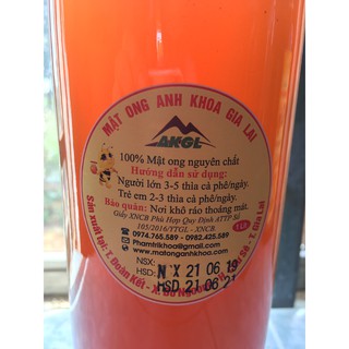 1 Lít Mật ong Hoa Cà Phê Anh Khoa Gia Lai