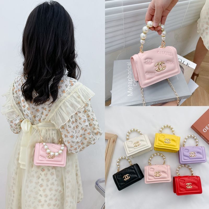 Túi Đeo Chéo Đính Ngọc Trai Thời Trang Cho Bé Gái