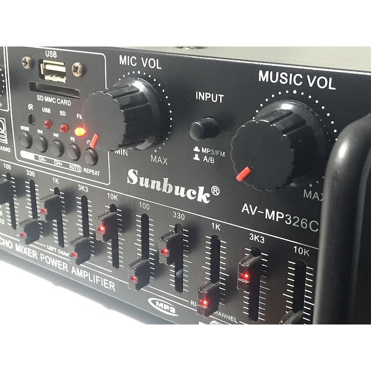 Amly karaoke Sunbuck 326BT hàng chuẩn BẢO HÀNH CHÍNH HÃNG