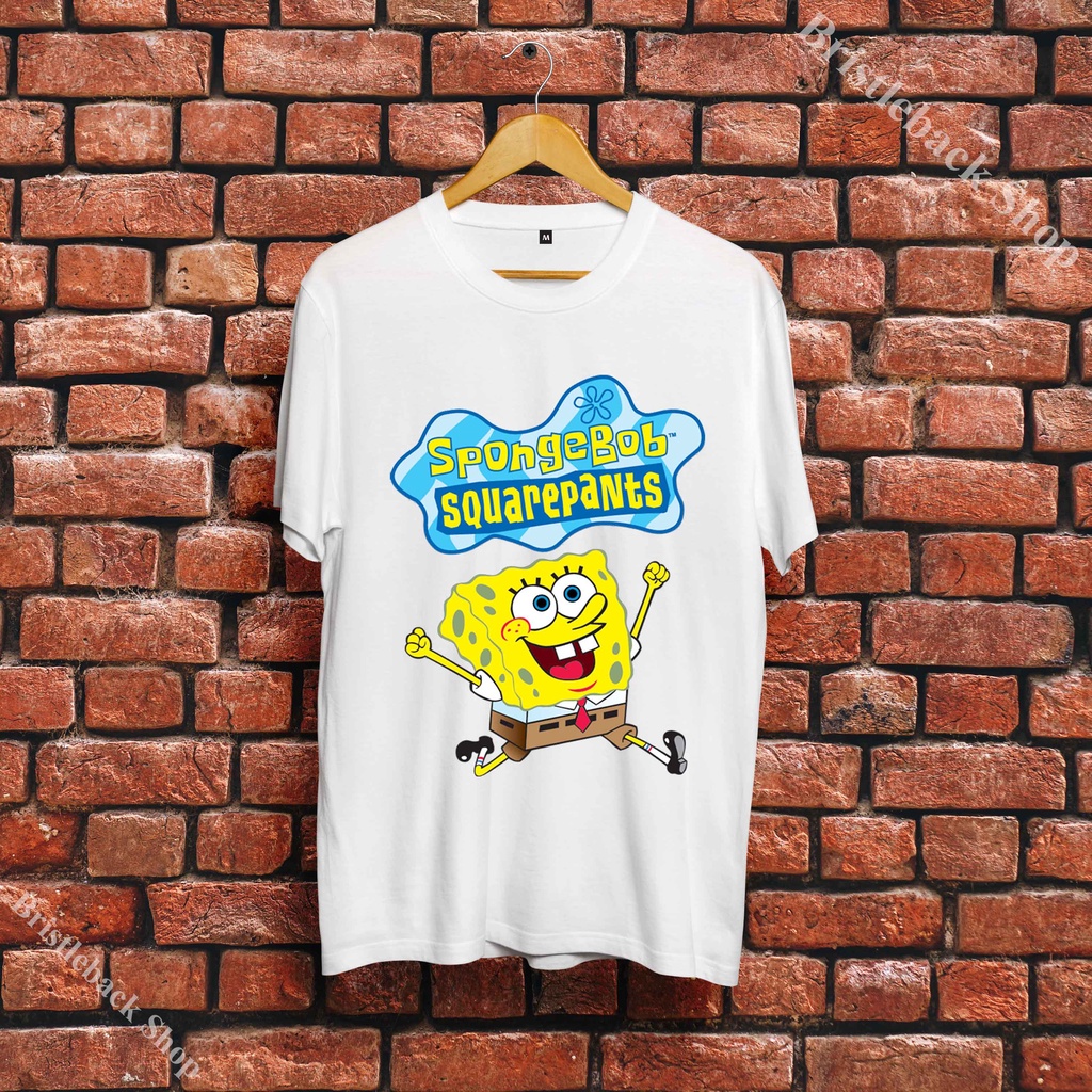 Áo Thun SpongeBob Chú Bọt Biển Tinh Nghịch nữ giá rẻ cute cực chất dễ thương ngắn tay O18SPB007