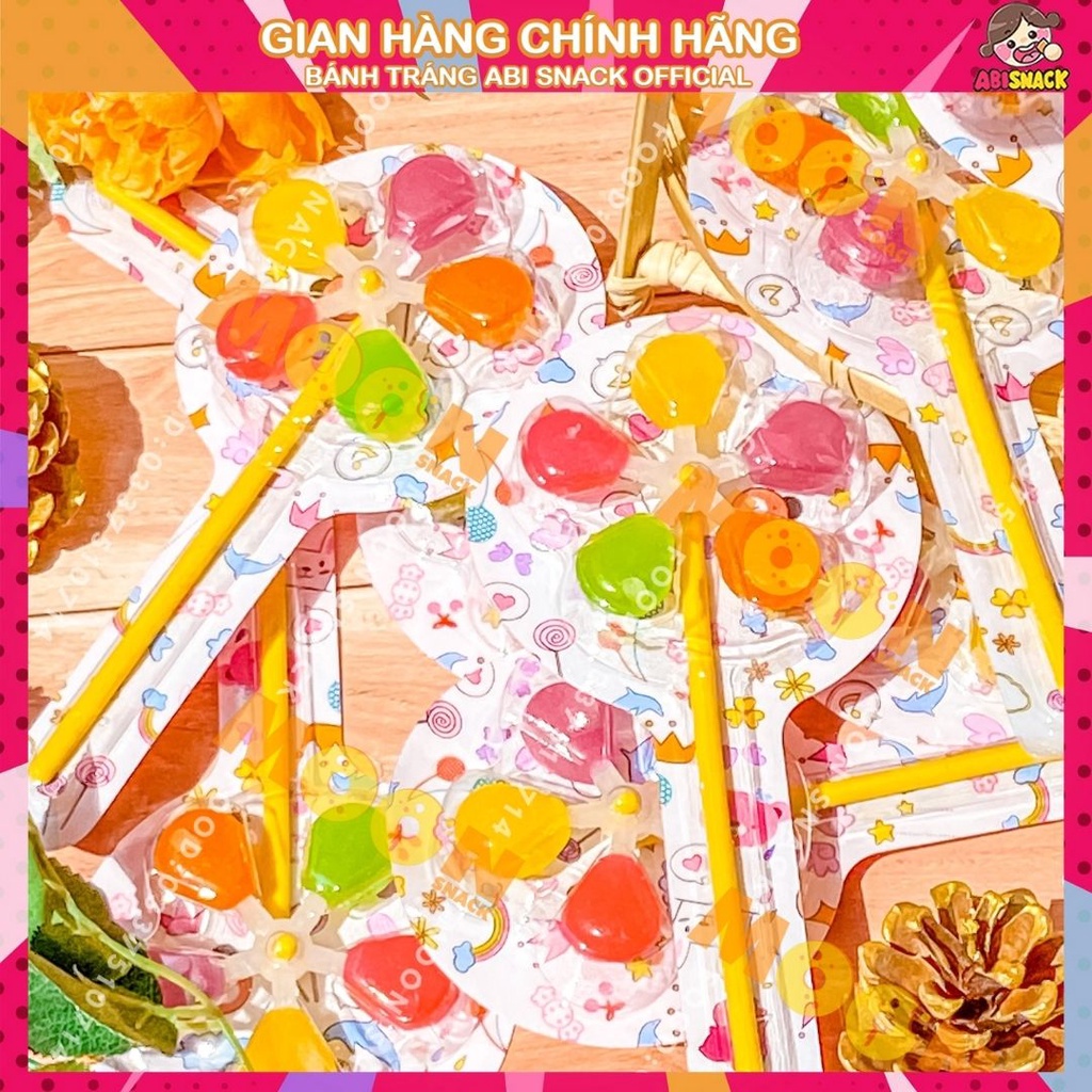kẹo mút dẻo chong chóng kẹo cối xay gió vị trái cây