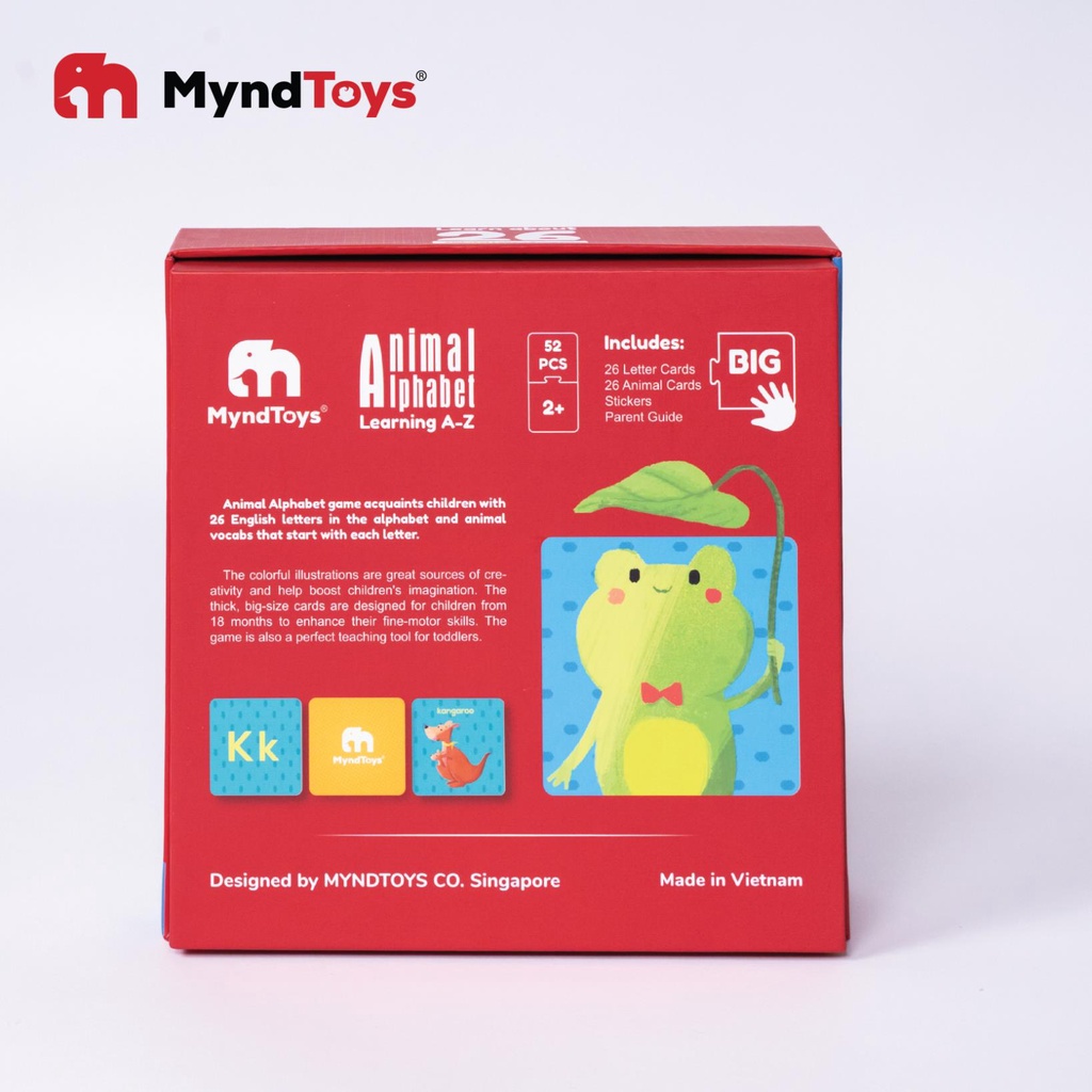 Đồ Chơi Xếp Hình Thông Minh MyndToys - Animal Alphabet (Learning A-Z) - Dành Cho Các Bé Trên 2 Tuổi