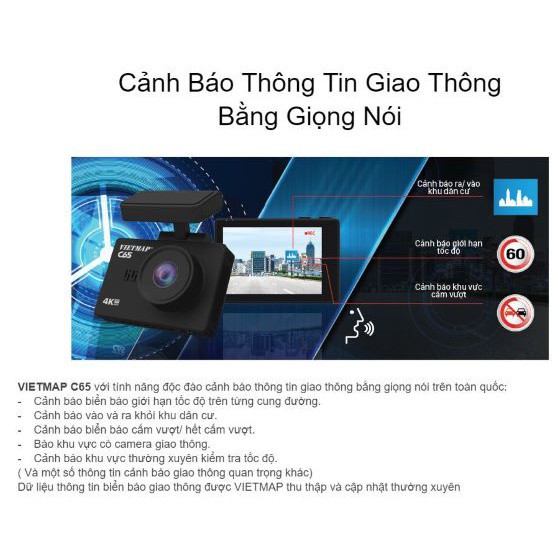 CAMERA HÀNH TRÌNH VIETMAP C65 CAMERA GHI HÌNH TRƯỚC SAU CAO CẤP KÈM THẺ NHỚ HÀNG CHÍNH HÃNG