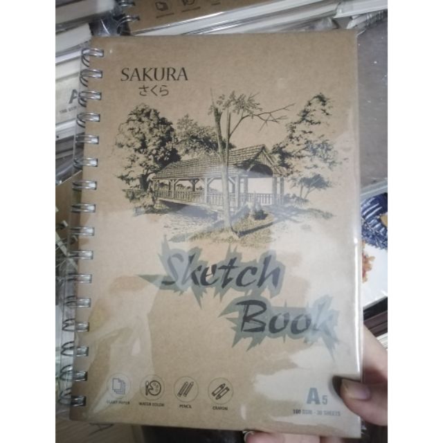 Sổ sketch book Sakura a5 30 tờ 180gsm