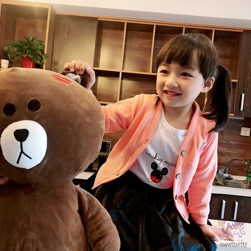 Áo Khoác Dệt Kim Tay Dài Thời Trang Xuân Thu Phong Cách Hàn Quốc Cho Bé