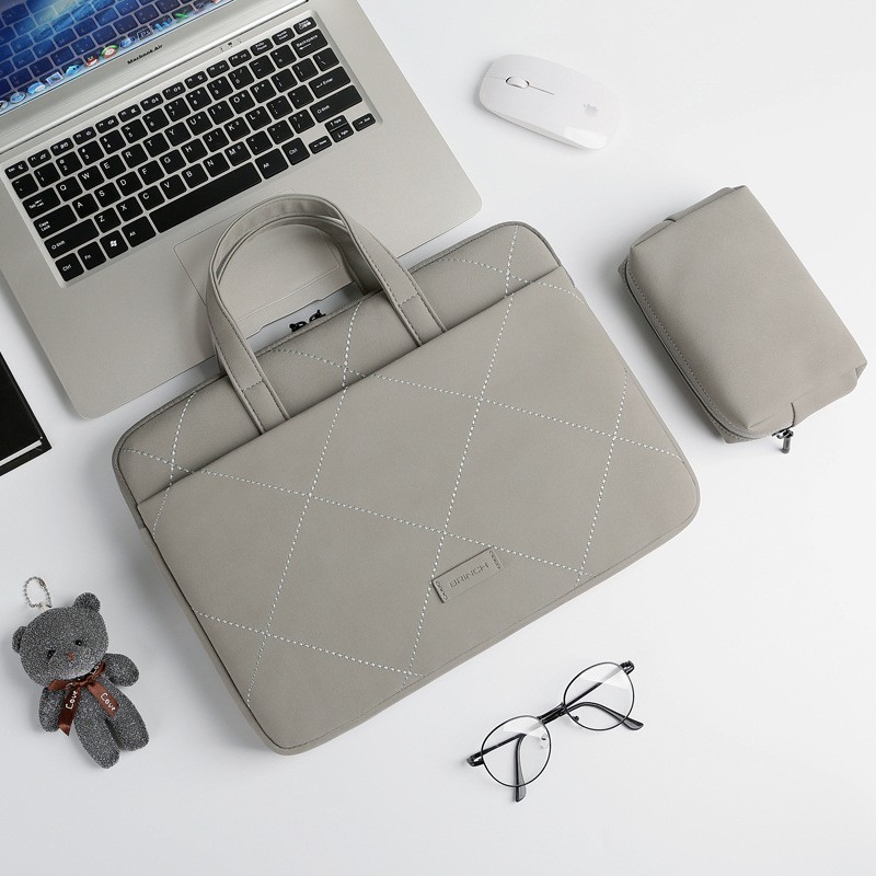 Combo Túi xách + túi đựng sạc Macbook Laptop 13.3inch- 15inch (nhiều Màu)