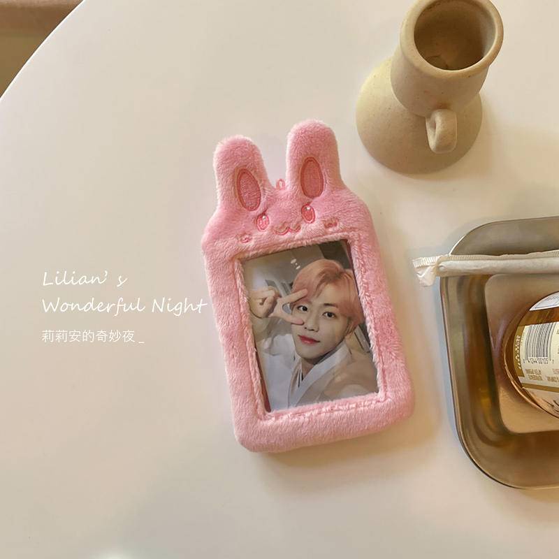 Ví Đựng Thẻ ID Bằng Vải Bông Chống Khử Từ Hình Gấu Lilian Dễ Thương Thông Dụng Cho Học Sinh Giá Đỡ