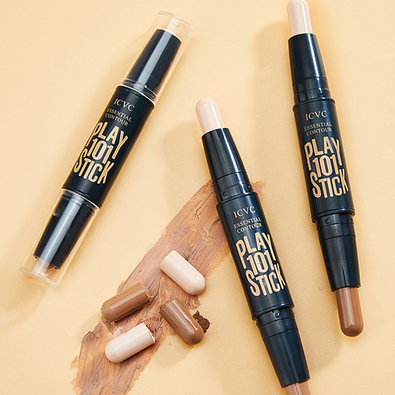 [Hàng mới về] Thỏi che khuyết điểm hai đầu có thể bắt sáng và tạo khối cho mặt