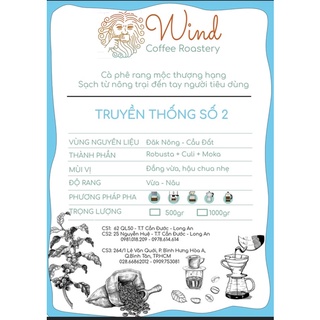 CÀ PHÊ BLEND SỐ 2 ROBUSTA, CULi & MOKA