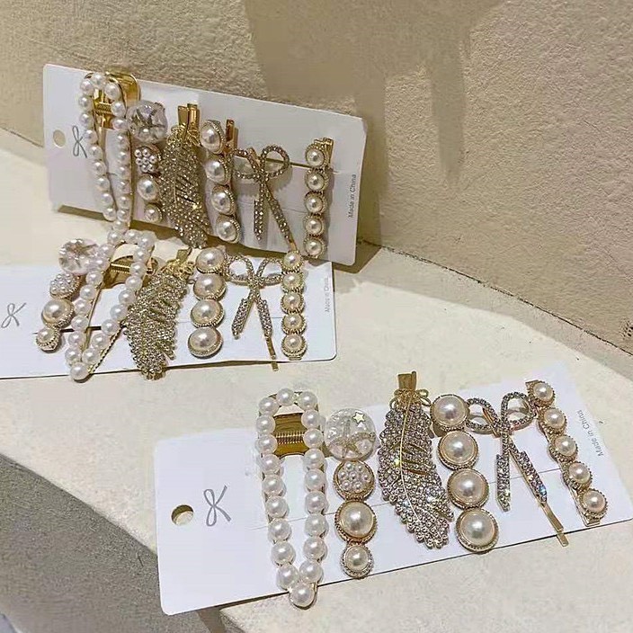 (SIÊU KHUYẾN MÃI) Set 6 Kẹp Tóc Ngọc Trai Siêu Sang Chảnh - Ngọc Trai Nhân Tạo