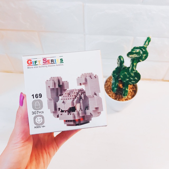 Mini Block | Đồ chơi xếp lego | - Geodude (pokemon) -  307 pcs