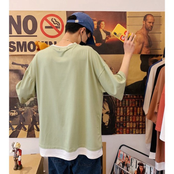 Áo Thun Tay Lỡ Vạt Layer Siêu Hot🍁 Unisex nam nữ đều mặc được | BigBuy360 - bigbuy360.vn