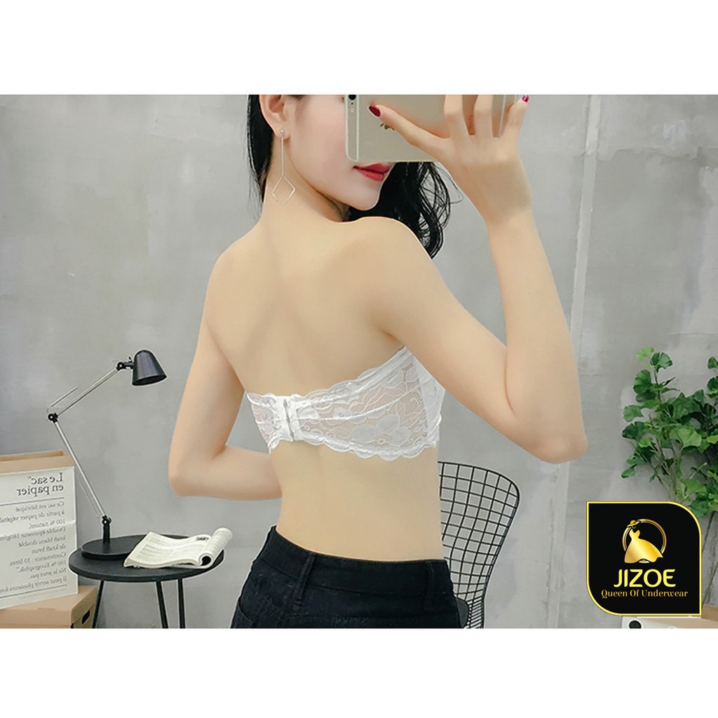Áo bra nữ ren hoa quây không dây quyên rũ JIZOE ALT02 | BigBuy360 - bigbuy360.vn