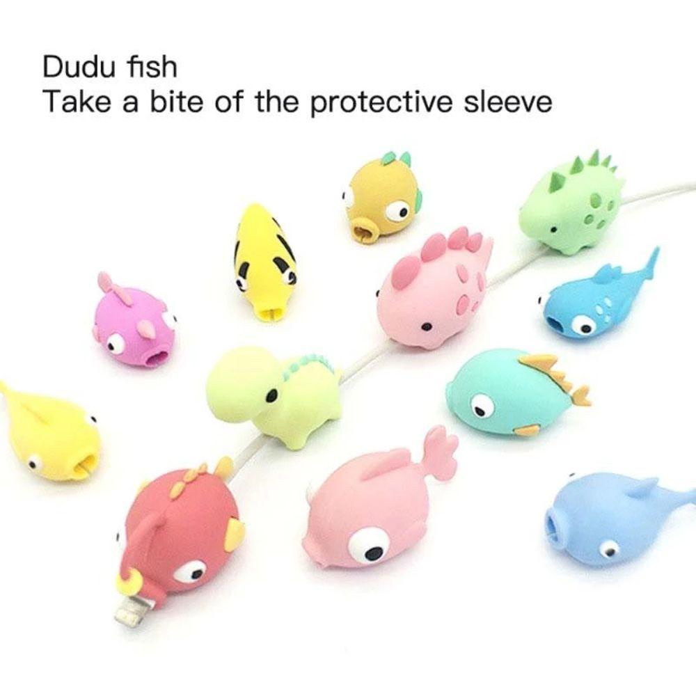 MMULCK Phụ Kiện Bảo Vệ Dây Cáp Sạc USB Hình Động Vật Dễ Thương