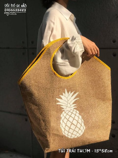 Túi tote thời trang từ vải bố cotton