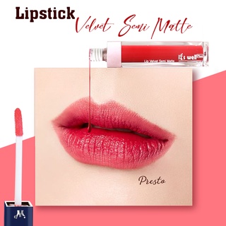 Son Kem It's Well Plus Chất Lì Mềm Mịn Lâu Trôi, Lên Màu Chuẩn Hàn Quốc (Trọng lượng: 8 gr)