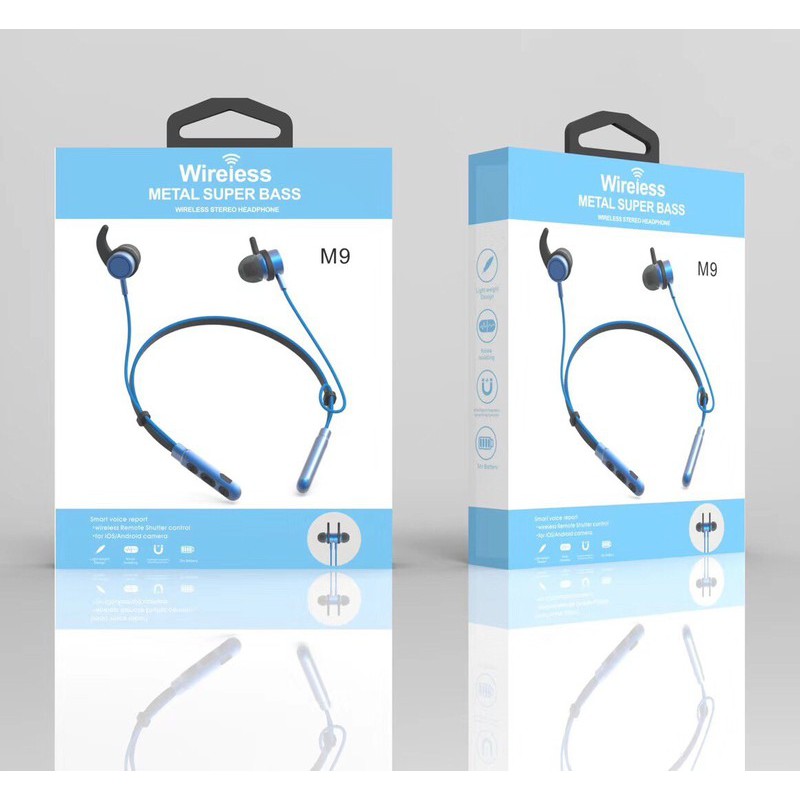 TAI NGHE BLUETOOTH THỂ THAO M9 METAL SUPERBASS