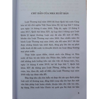 Sách-Luật Thương Mại (Hiện Hành) (Sửa Đổi Năm 2017, 2019)
