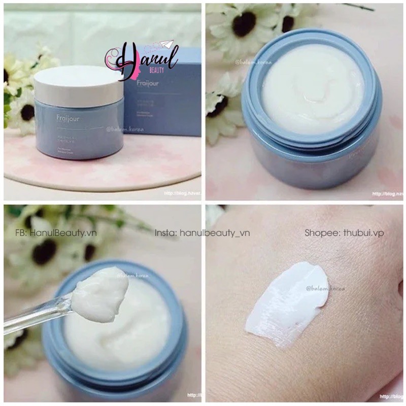 Kem dưỡng ẩm FRAIJOUR dưỡng sáng da Pro Moisture Intensive Cream chiết xuất từ sữa gạo lên men