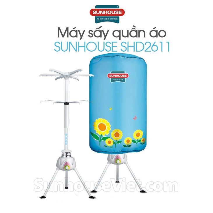 Máy sấy quần áo Sunhouse SHD2611 Máy sấy khô quần áo