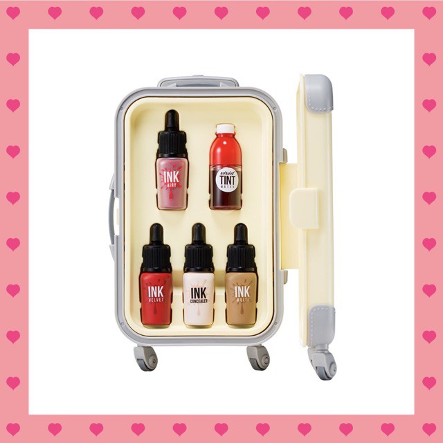 Set Vali Ink son mini Suit Case Collection Peripera Cosmetics