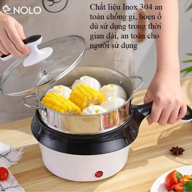 NỒI ĐIỆN CHẢO TAY CẦM MINI CHIÊN RÁN XÀO ĐA NĂNG AN TOÀN TUYỆT ĐỐI CHO SỨC KHOẺ NGƯỜI SỬ DỤNG