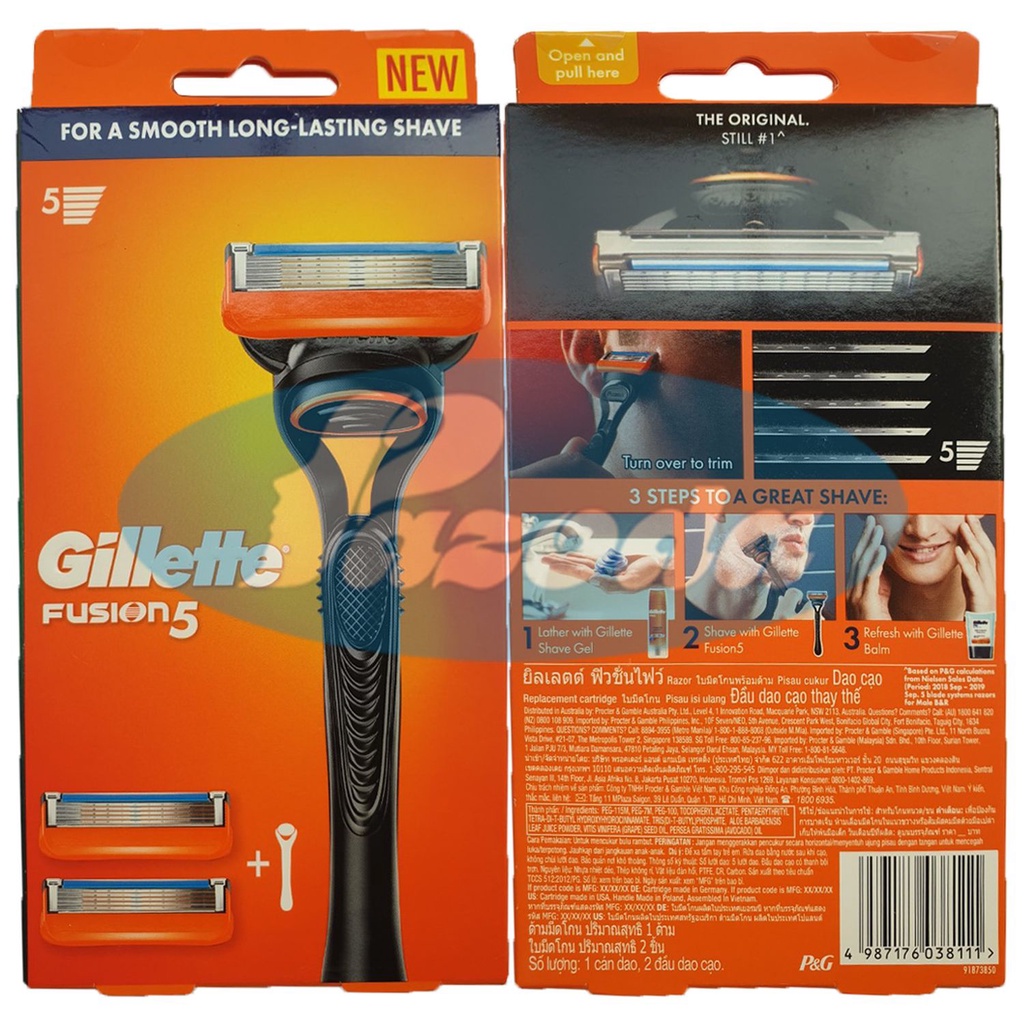 Dao cạo râu 5 lưỡi Gillette Fusion5