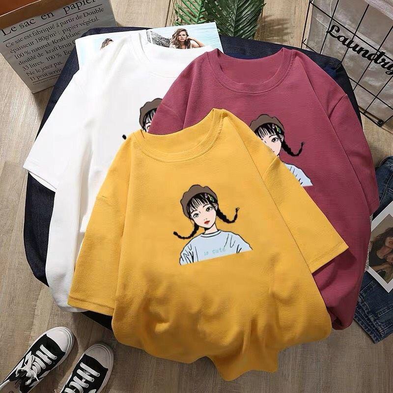 Áo thun nữ tay lỡ freesize cotton