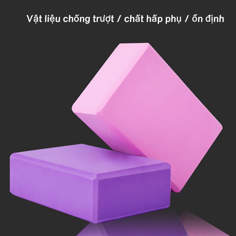 Gạch Tập Yoga, Gạch Tập EVA , Dùng Cụ Tập Yoga, Gối Tập Yoga Xốp Cao Cấp, Gạch Tập Yoga 200g-Hỗ trợ luyện tập tại nhà.