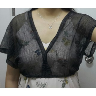 Thanh lý: Áo khoác lửng mỏng: đen và xanh