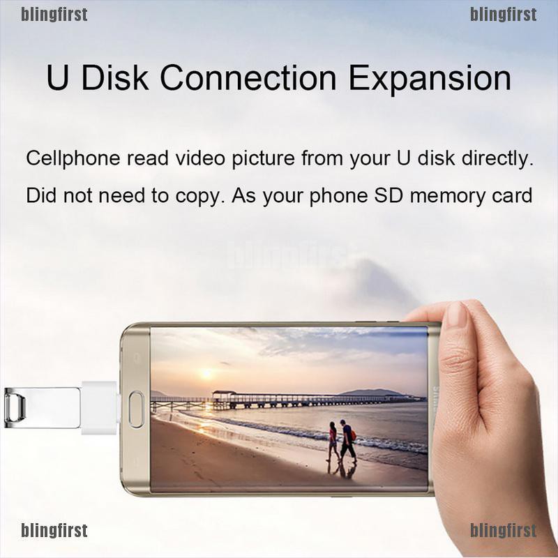[Bling] 2pcs Micro USB Male To USB A 2.0 Adaptador OTG Convertidor Adapter Converter [First] | BigBuy360 - bigbuy360.vn