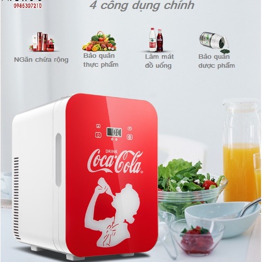 TỦ LẠNH MINI 12L THƯƠNG HIỆU CÔ-CA CÔ-LA TÙY CHỈNH NHIỆT ĐỘ BẢO QUẢN DƯỢC PHẨM MỸ PHẨM