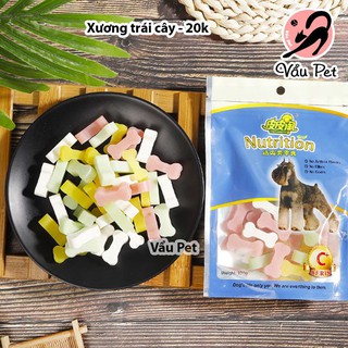Xương sạch răng vị trái cây cho chó mèo 100g