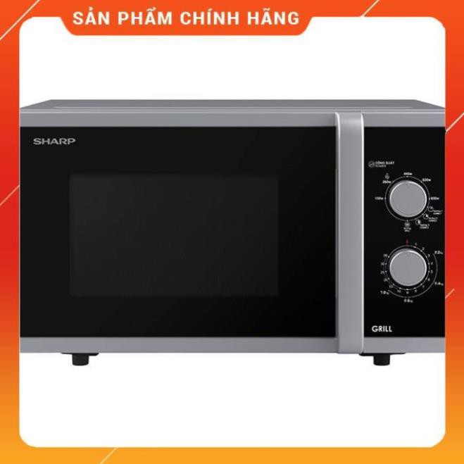 [Hỏa tốc 1 giờ] [FreeShip] Lò vi sóng cơ có nướng 23L Sharp R-G322VN-S, hàng chính hãng - BH 1 năm