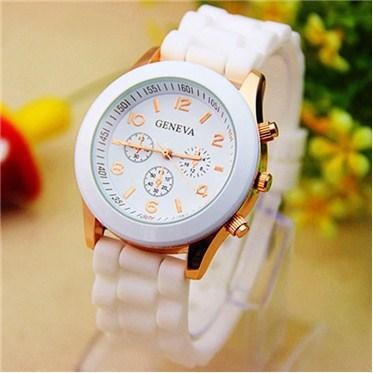 [GIÁ SỈ] ĐỒNG HỒ NỮ GENEVA DÂY CAO SU THỜI TRANG CỰC ĐẸP AH574