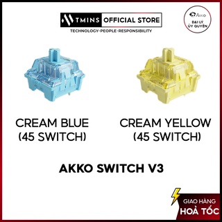  Mã SPHACL9 giảm 7% đơn 500K  Bộ công tắc AKKO Switch v3 Cream Blue   Cream Yellow  45 switch  